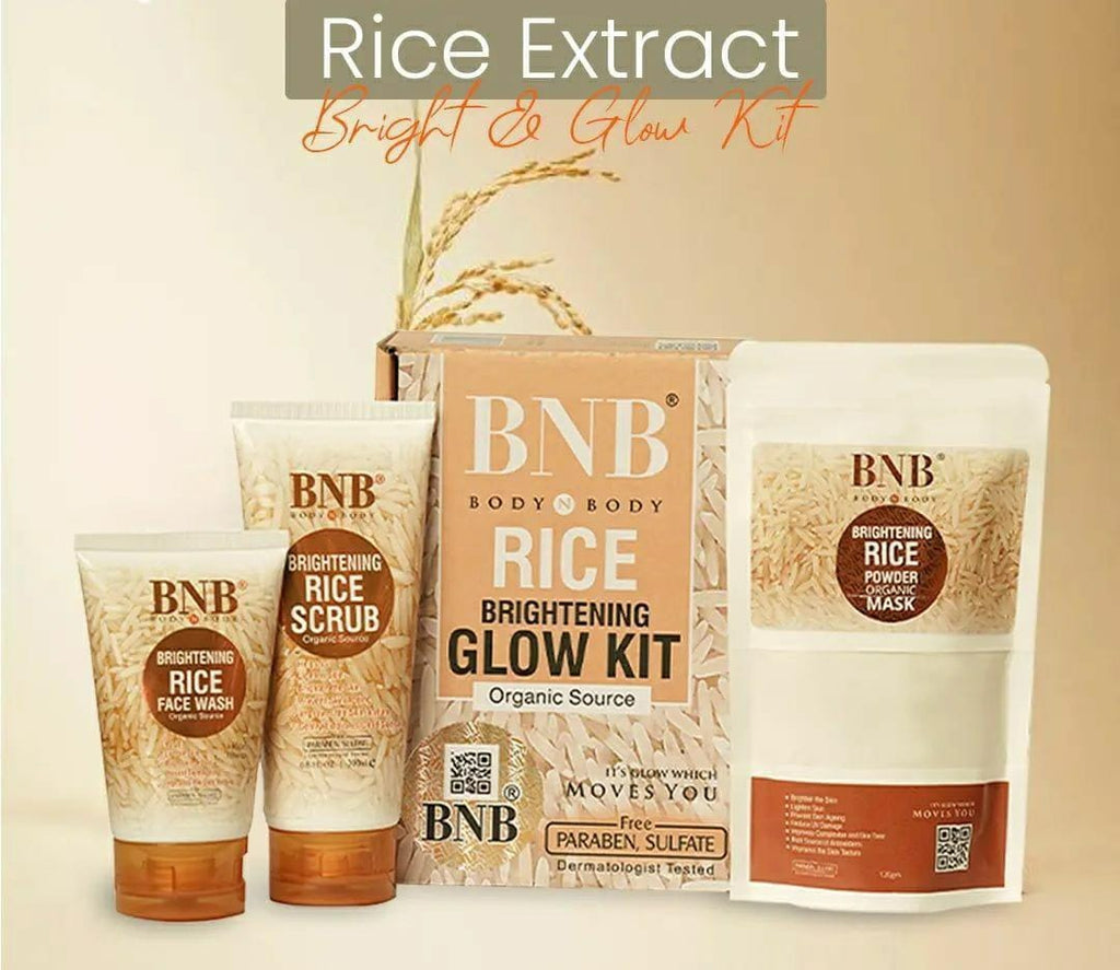 RICE BRIGHTENING GLOW FACIAL KIT FOR ALL SKIN TYPES