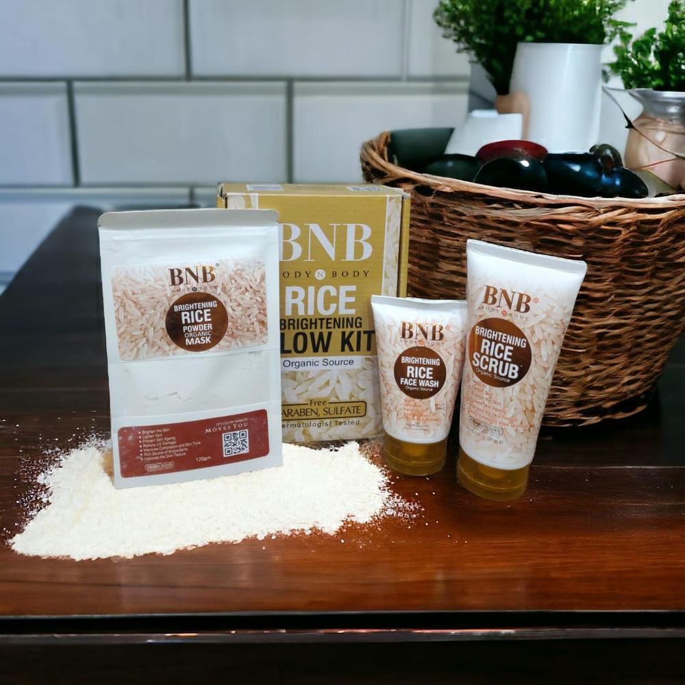 RICE BRIGHTENING GLOW FACIAL KIT FOR ALL SKIN TYPES