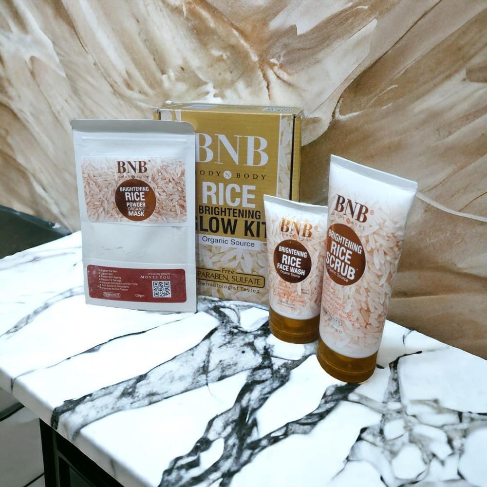 RICE BRIGHTENING GLOW FACIAL KIT FOR ALL SKIN TYPES