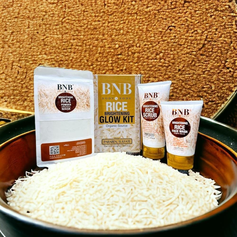 RICE BRIGHTENING GLOW FACIAL KIT FOR ALL SKIN TYPES
